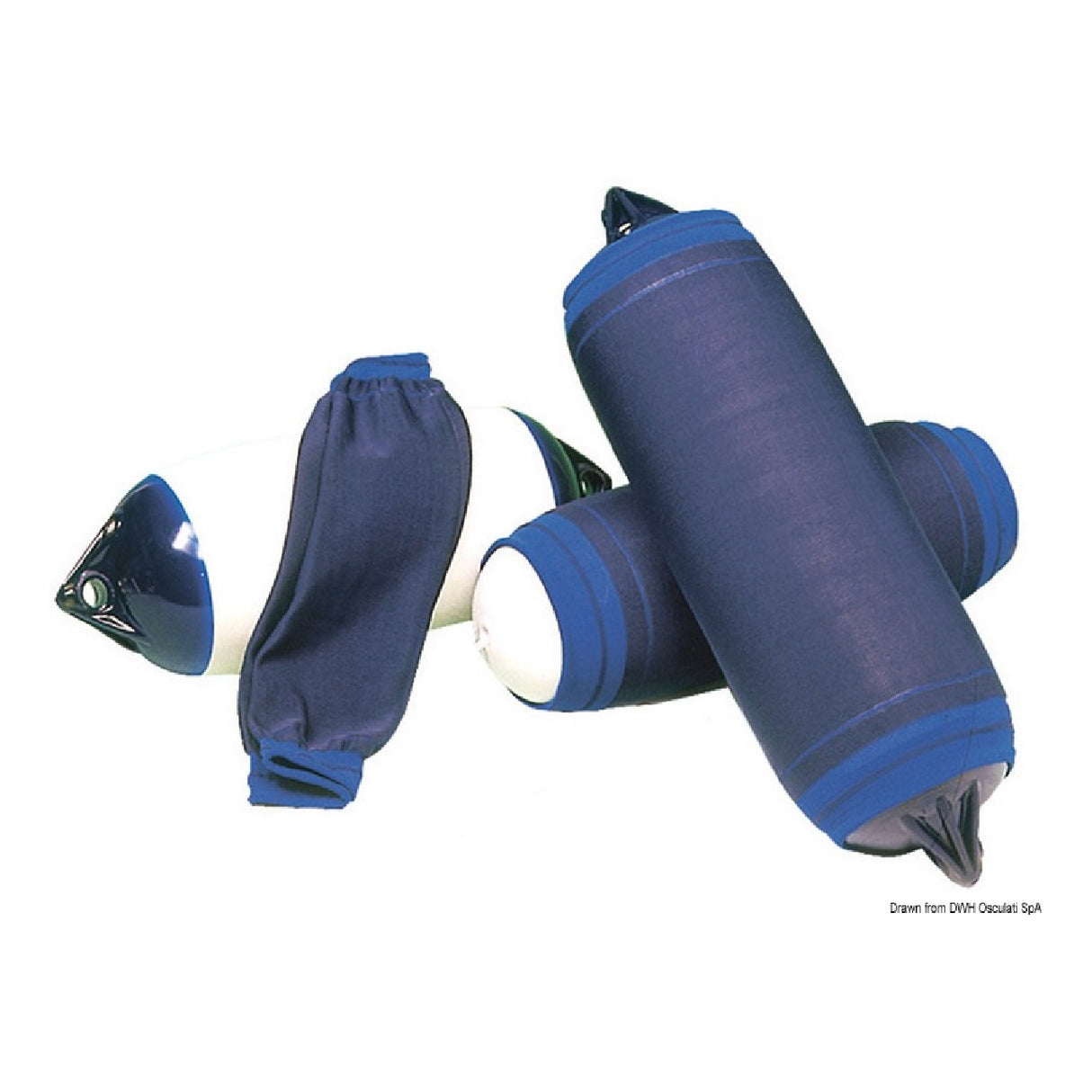 Funda de guardabarros Osculati con cabeza elástica en polipropileno azul 33.500,00
