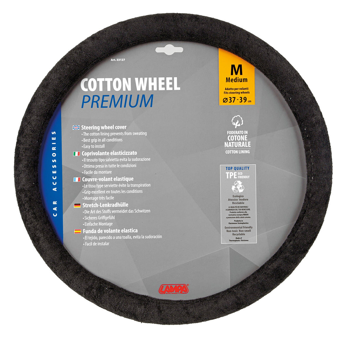 Lampa Cotton Wheel, coprivolante in cotone - M - 37/39 cm 33127