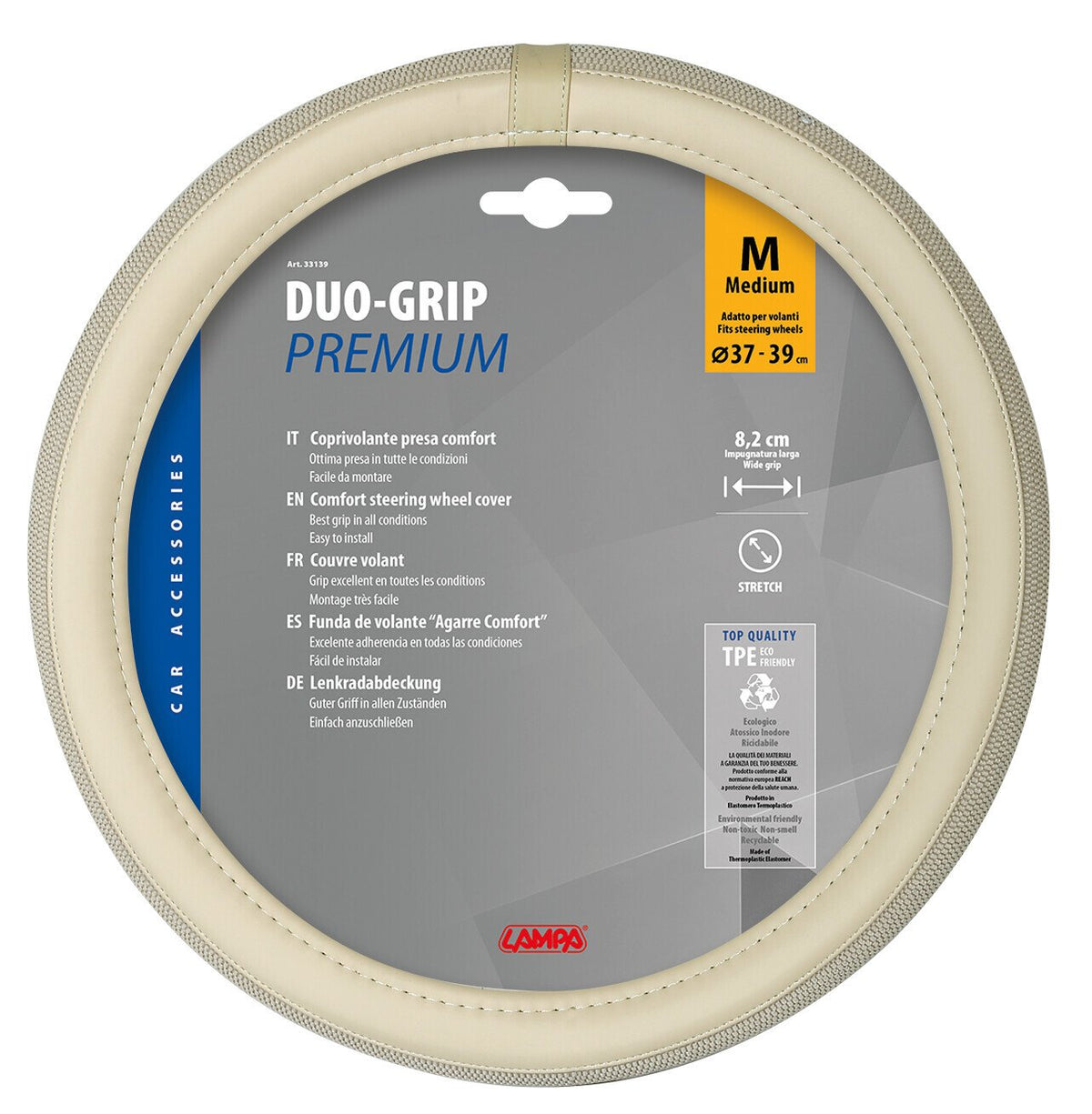 Lampa Duo-Grip, coprivolante in Skeentex - M - 37/39 cm - Beige 33139