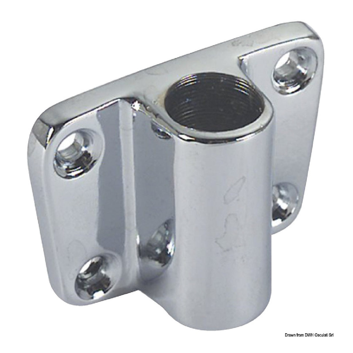 Osculati Seitenbuchse aus verchromtem Messing für Ruderdollen 34.170.16