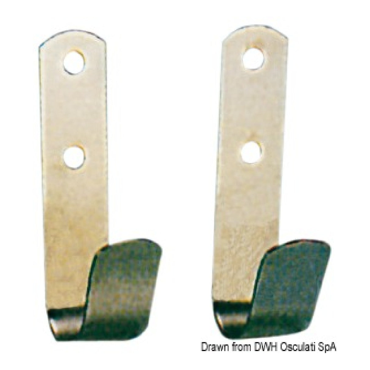 Osculati Gancio in Acciaio Inox lucidato per gancio d'accosto 34.212.30 - 1 Coppia 34.212.30