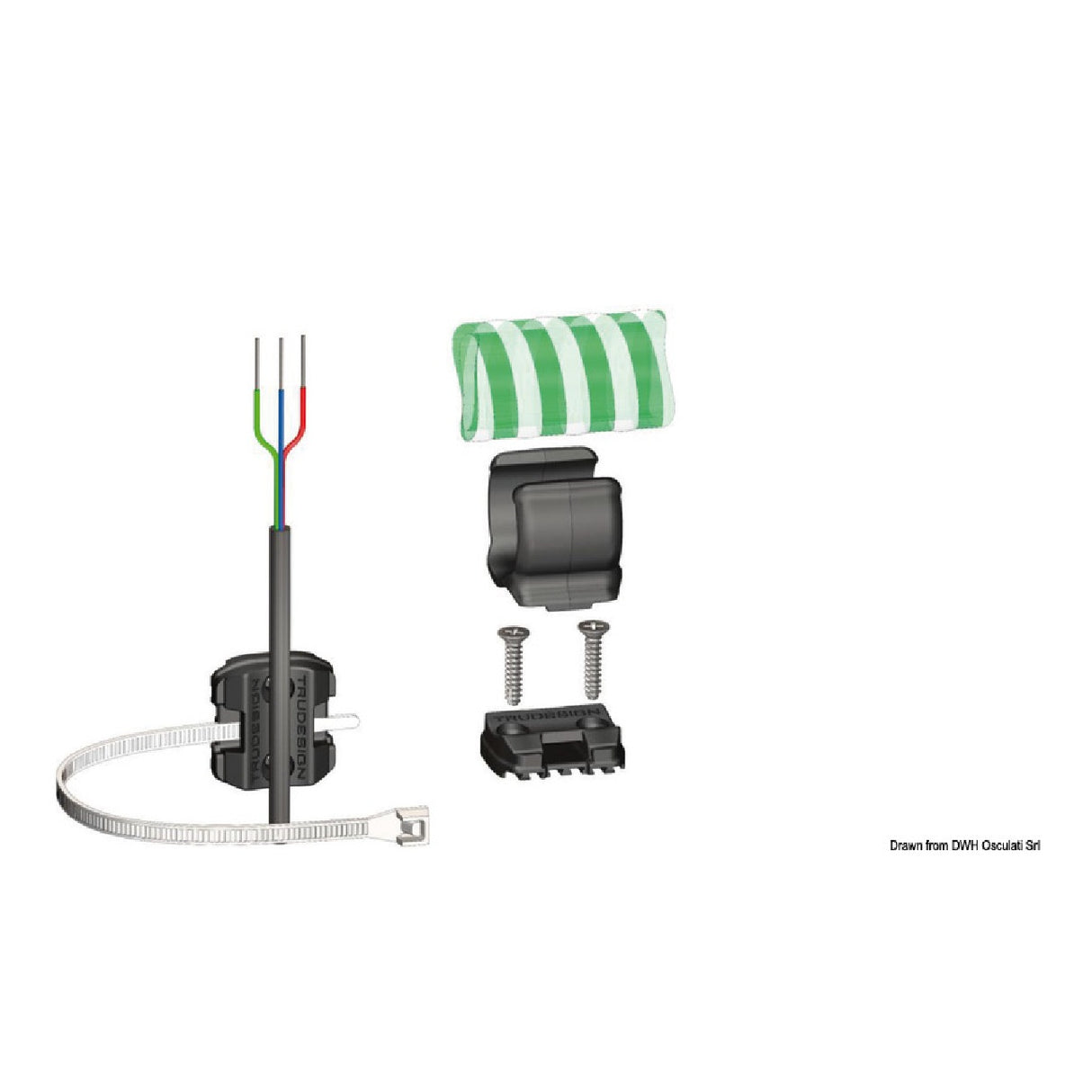 Osculati Base fissaggio TRU DESIGN per clip fermaoggetti 10 pz 34.360.00 - AmerigoStore