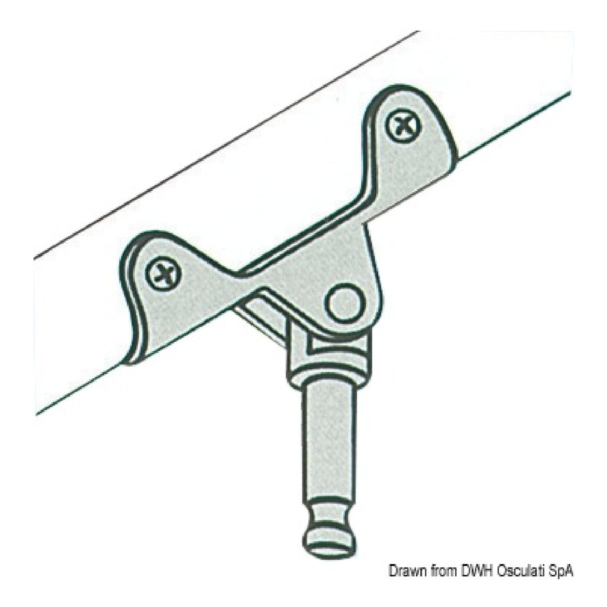 Osculati Scalmo ottone cromato per canotti 34.430.10
