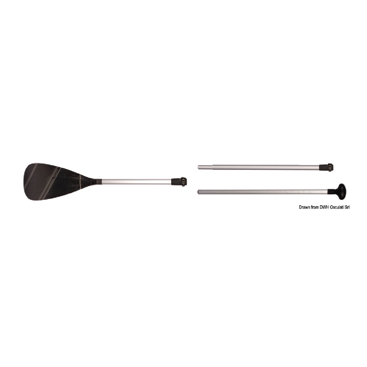 Remo de aluminio Scoprega para SUP