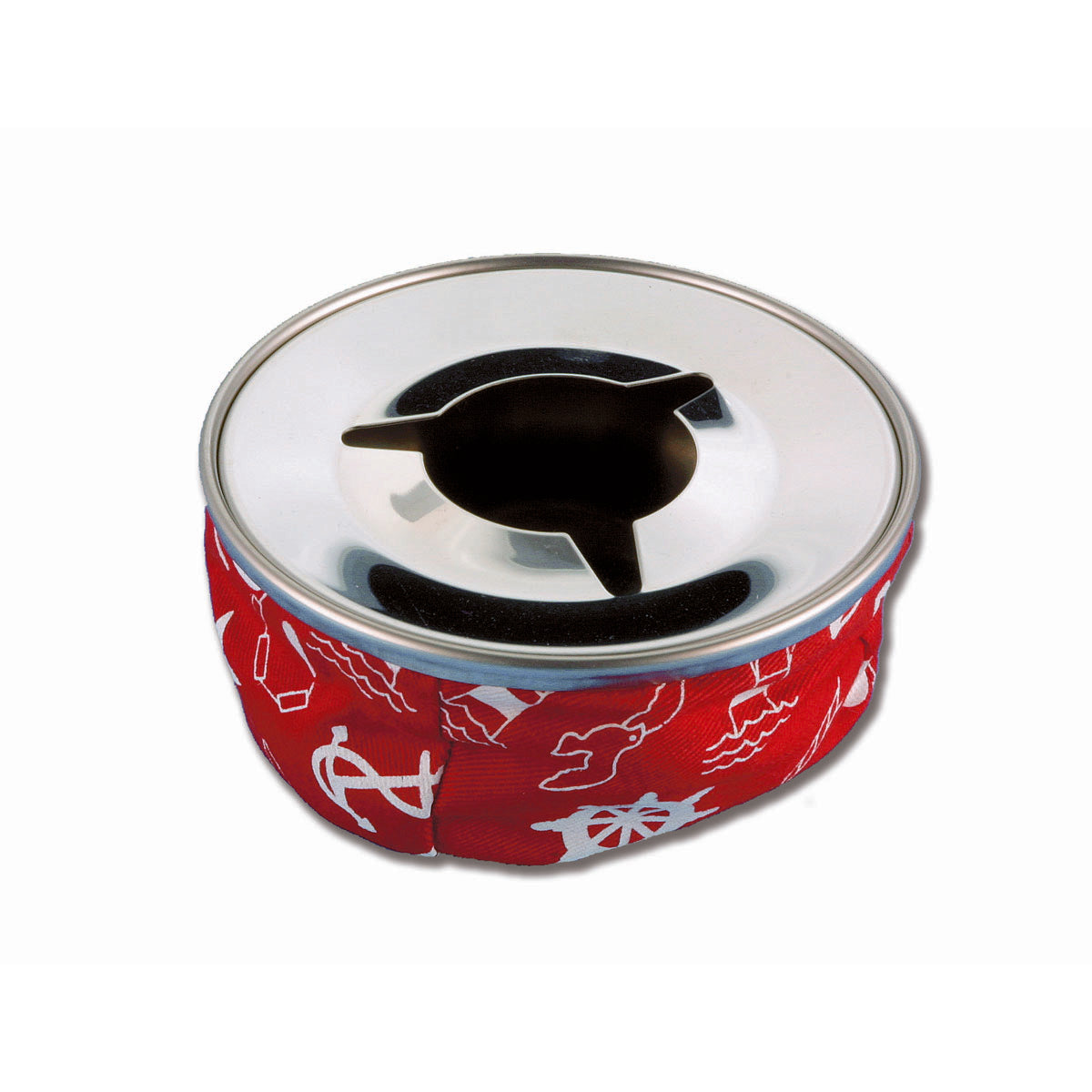 Trem Edelstahl-Aschenbecher Rot-Rot Rot-Rot