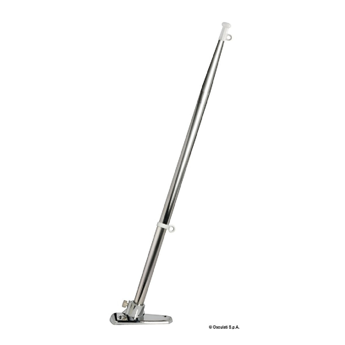 Osculati Fahnenmast aus Edelstahl mit konischem Querschnitt 35.390.00