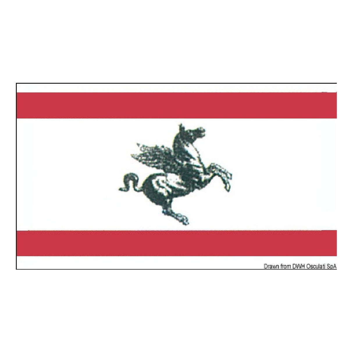 Osculati bandera regional italiana Toscana 35.425.01