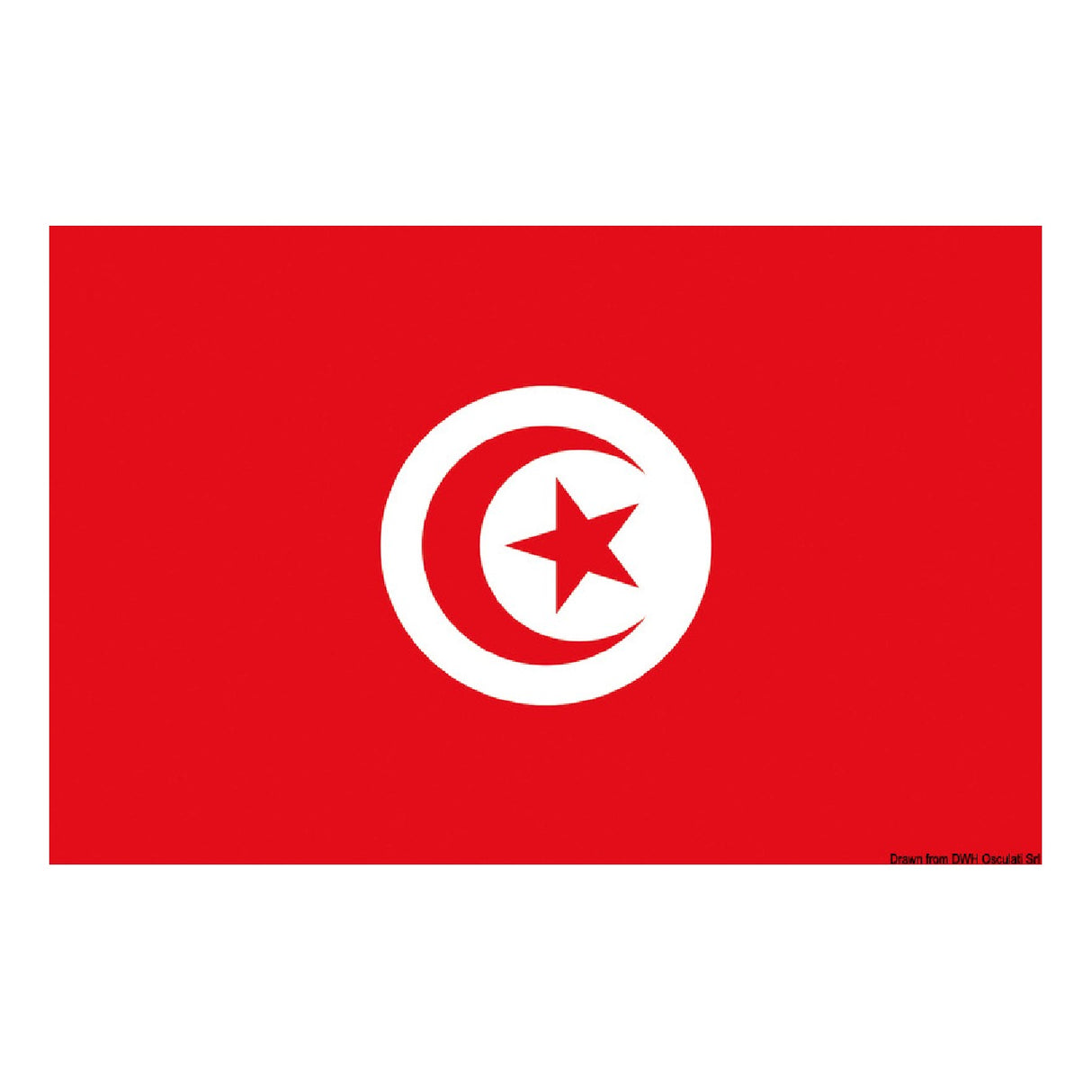 Osculati-Flagge Tunesien 35.438.01