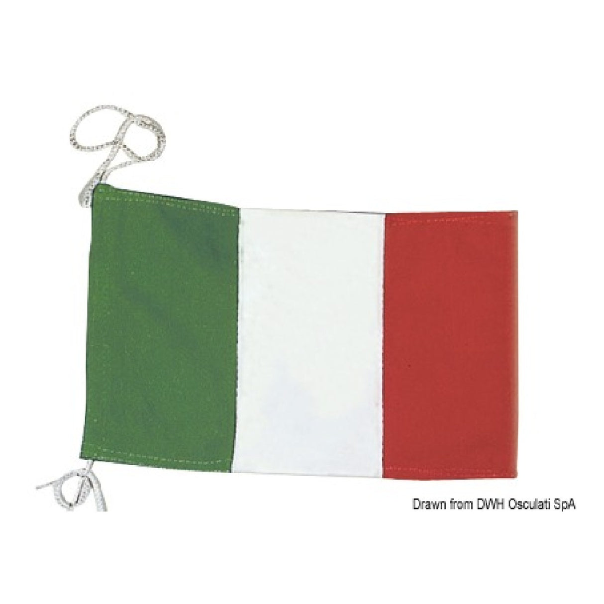 Bandera de cortesía italiana de Osculati en banderín de poliéster 35.453.00 35.453.00