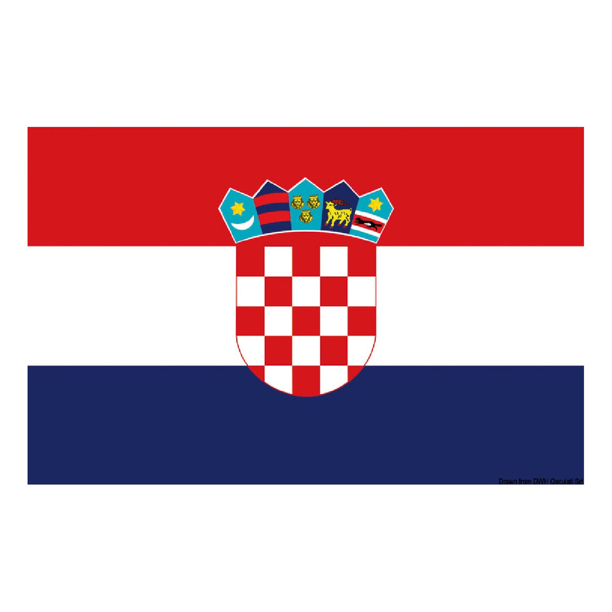 Osculati-Flagge – Kroatien 35.457.01