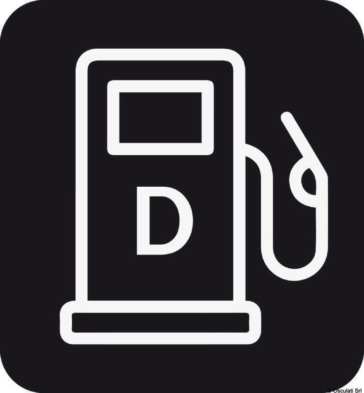 Osculati Adesivo carico diesel (foglio da 10 loghi) 25x27 35.464.14