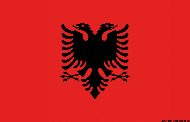 Osculati Flagge Albanien 20 x 30 cm 35.474.01