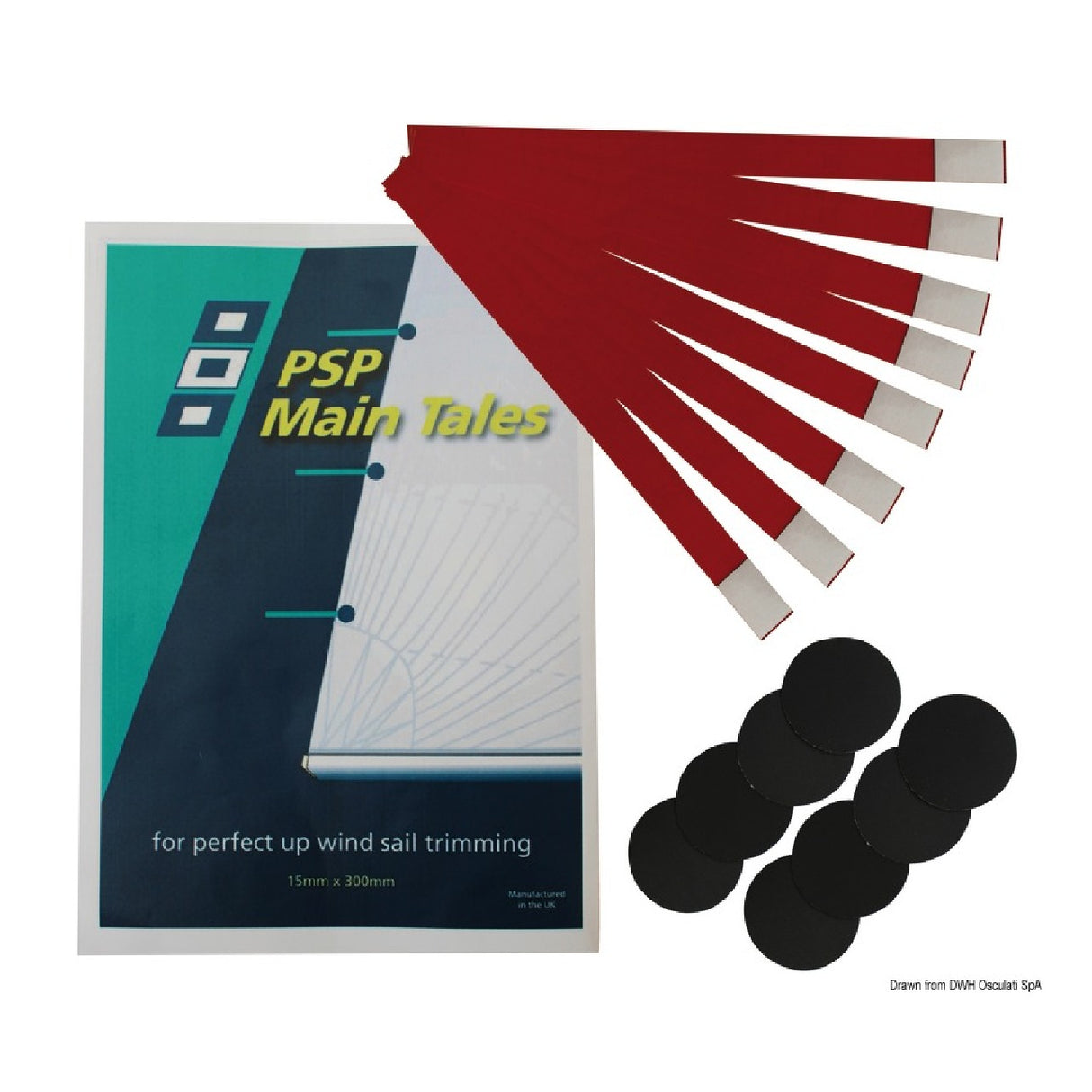 PSP Marine Tapes Strisce segnavento Tell Tales per regolazione vele