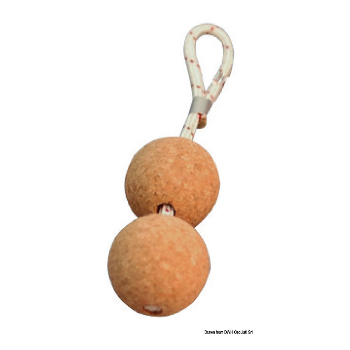 Llavero con bola de corcho doble Osculati 35.841.10 - 1 paquete de 10 piezas 35.841.10