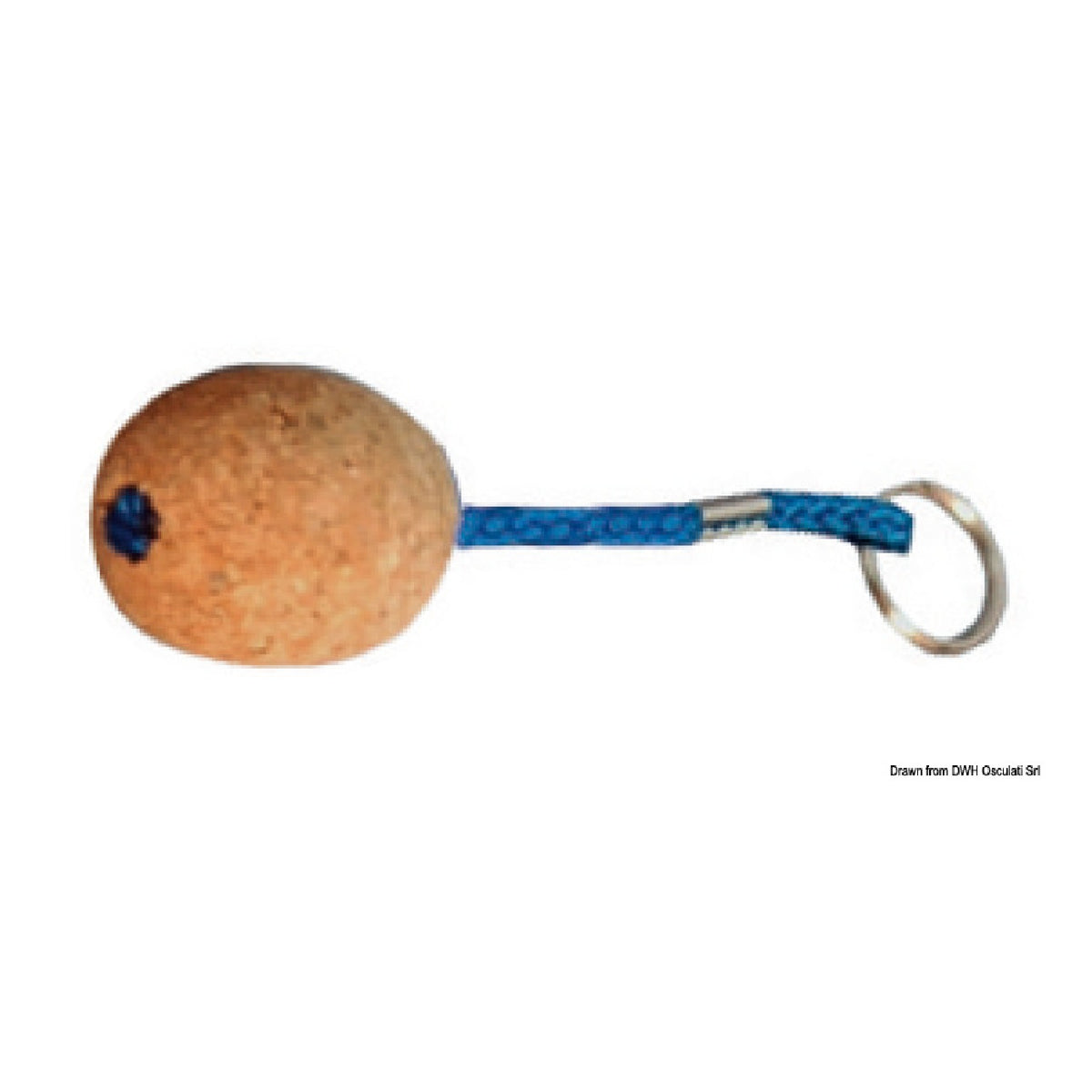 Osculati Korkkugel-Schlüsselanhänger 50 mm 35.841.00 - 1 Packung mit 10 Stück 35.841.00