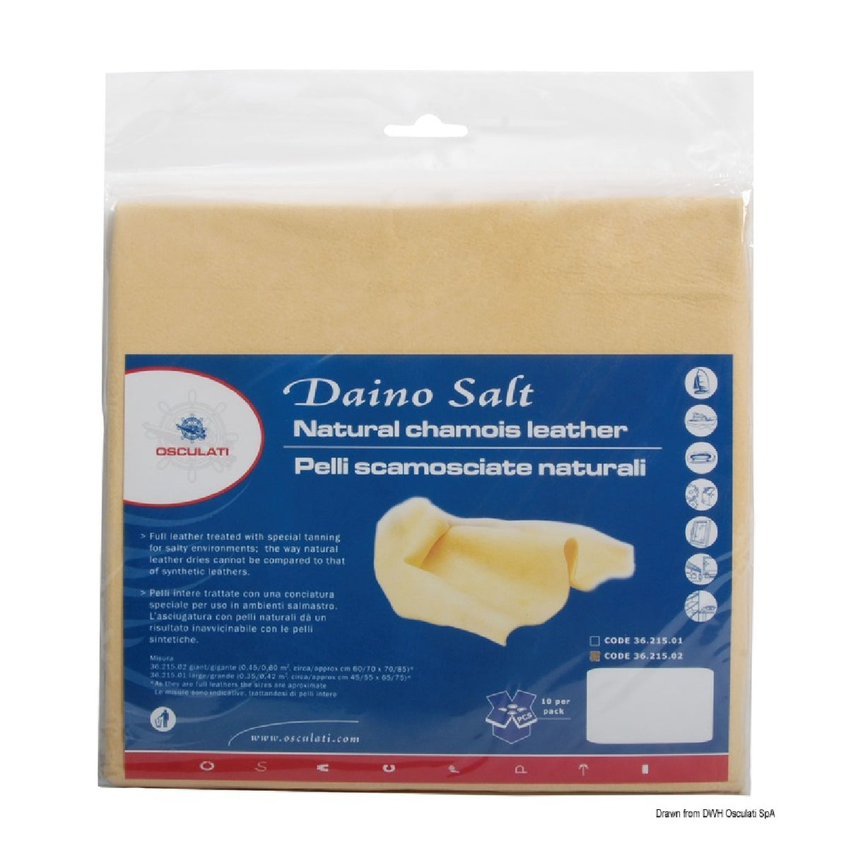 Osculati Natürliches Wildleder Daino Salt 36.215.01