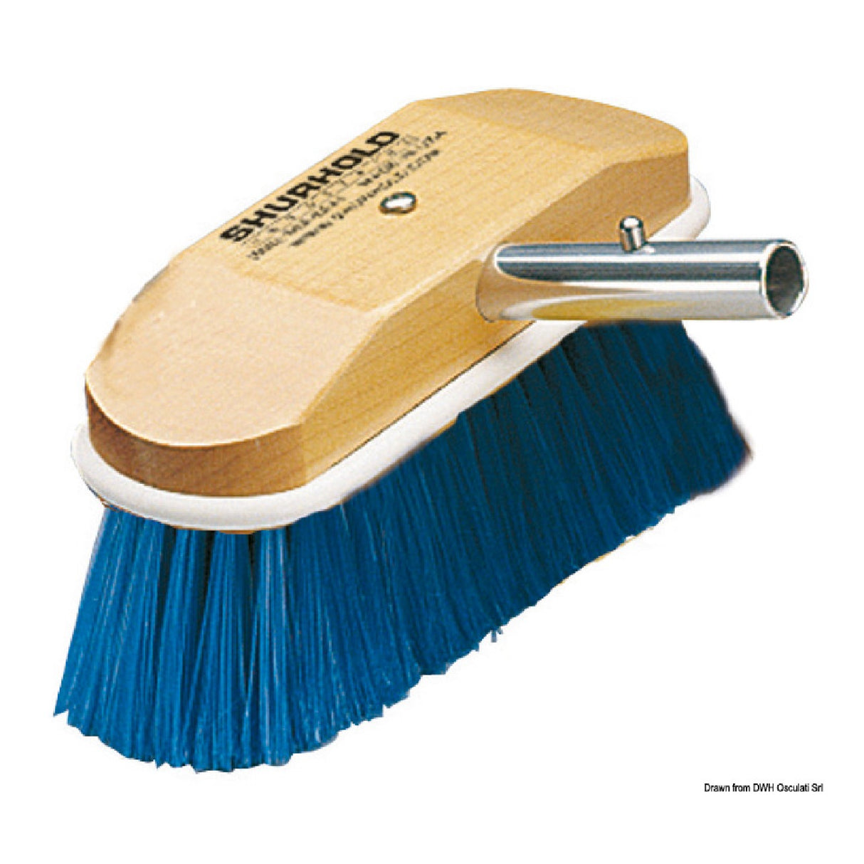 Shurhold Industries 8-Zoll-Scheuerbürste aus weichen Fasern, blau