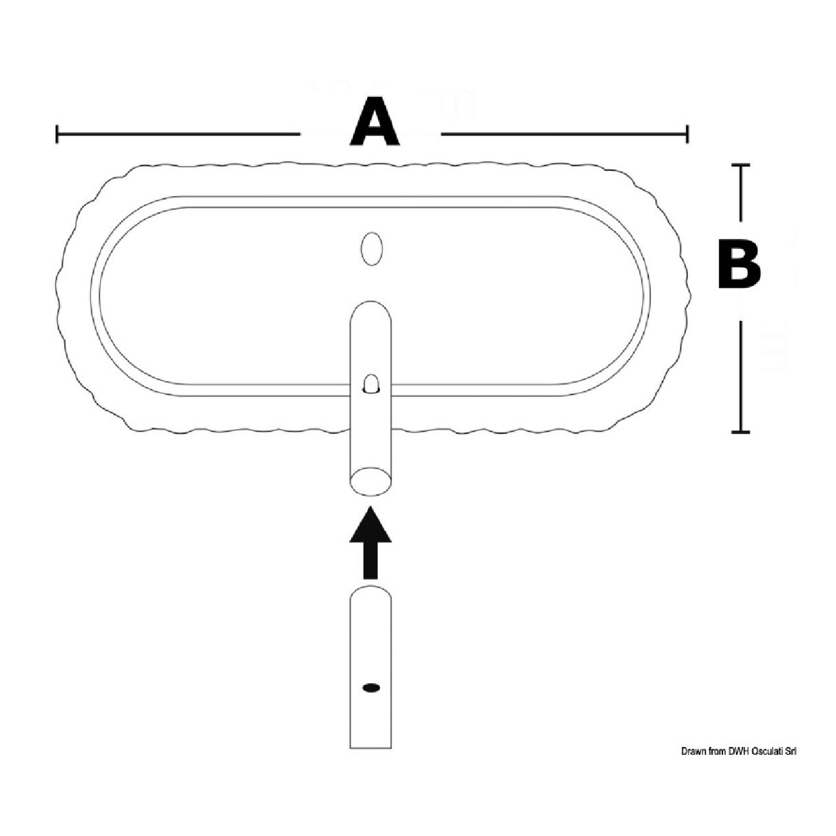 Mafrast by Osculati Eco brush 195x85 cm