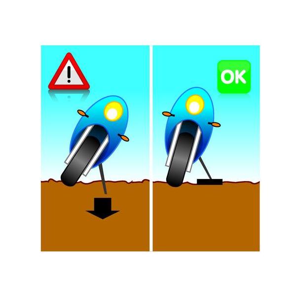 Lamp Base support for side stand