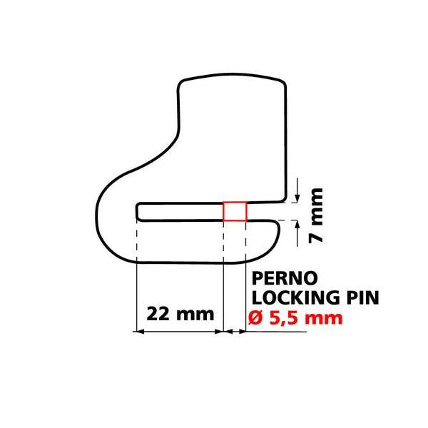 Lampa Bite, Scheibenschloss - 5,5 mm Stift 90626