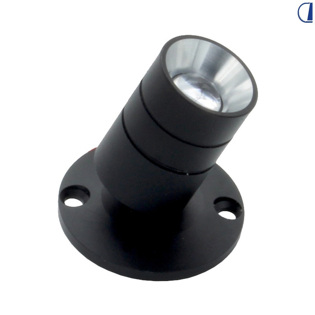 Minispot orientabile a LED 3000K nero