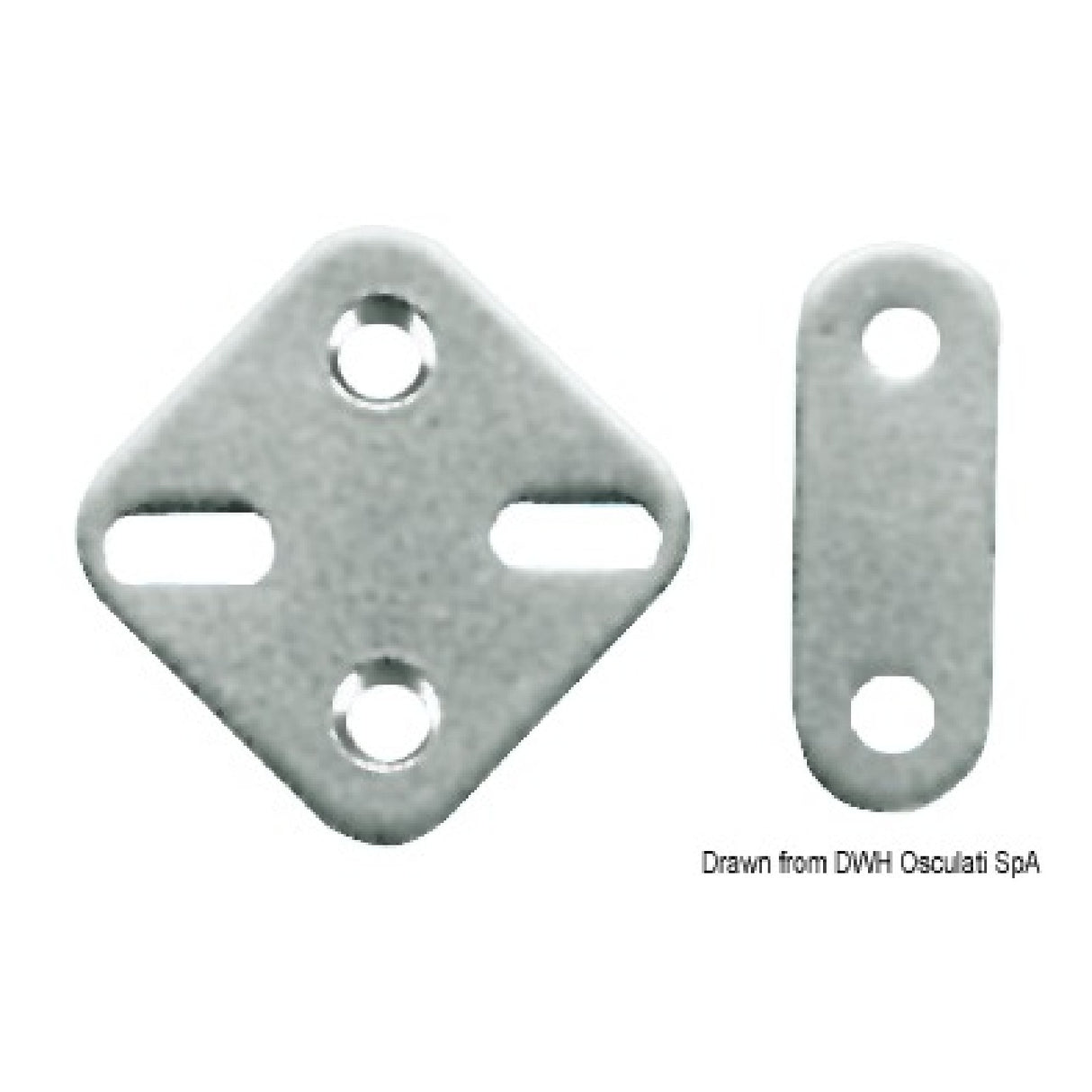 Placa de acero inoxidable Osculati 37.260.83