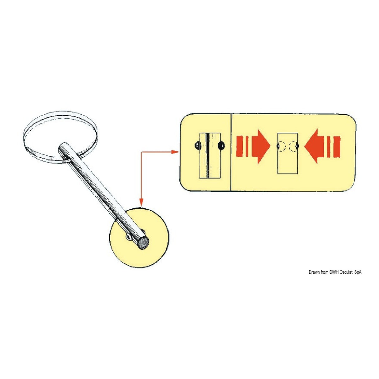 Osculati Self-locking Stainless Steel Pin 37.264.10