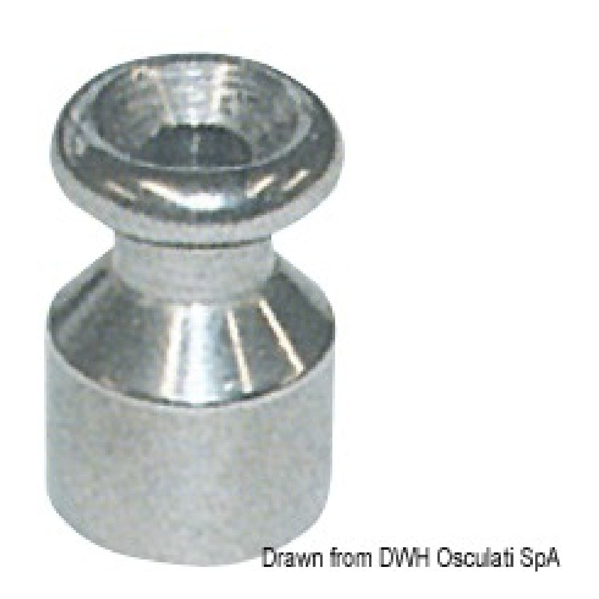 Osculati Pilz-Planenhalter aus Edelstahl AISI 316 37.321.10