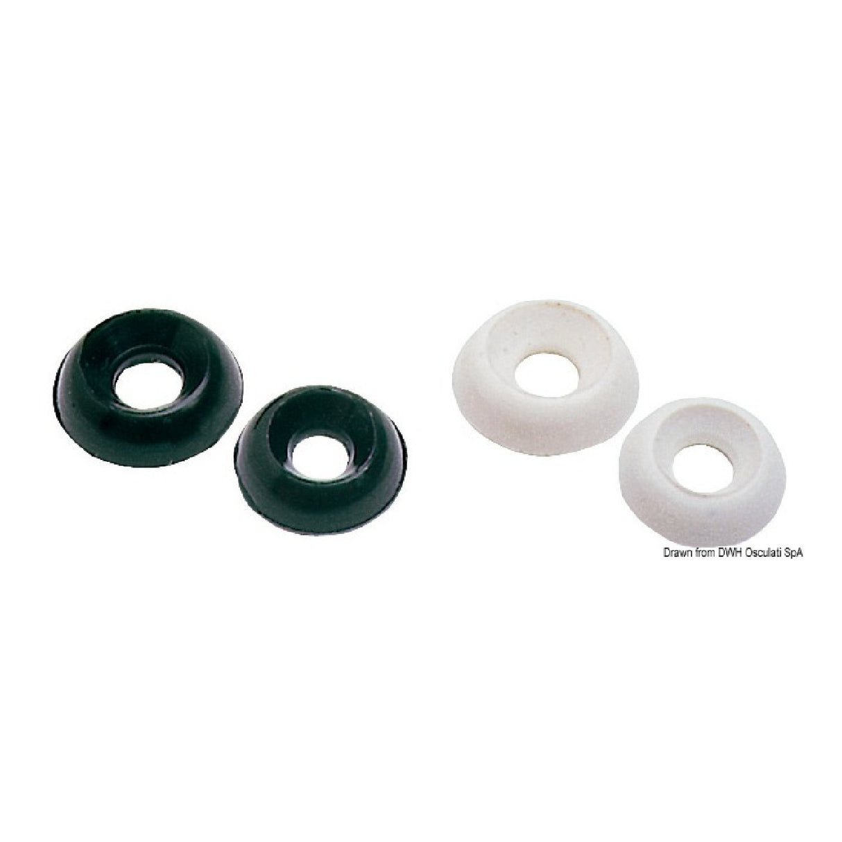 Osculati 4/5 mm abgerundete Unterschraubenkante 37.322.04BI