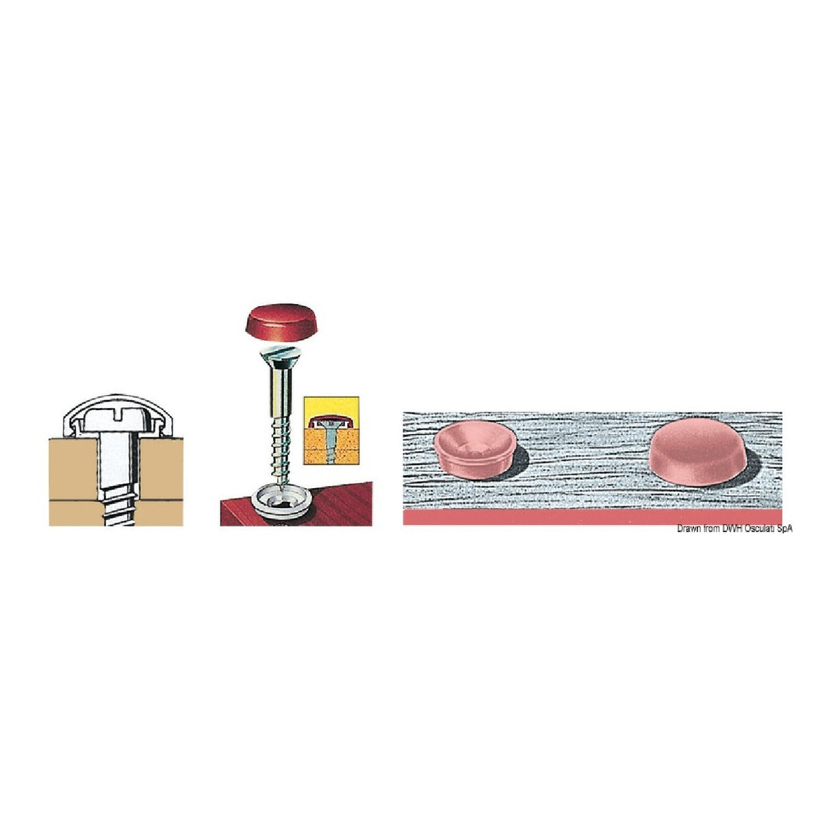 Osculati Schraubabdeckung Schnappverschluss 3,5/4,2 mm 37.340.01