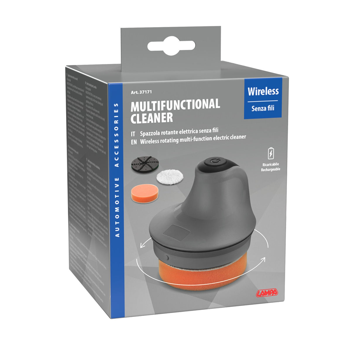 Lampa Multifunctional cleaner, spazzola rotante elettrica, senza fili 37171