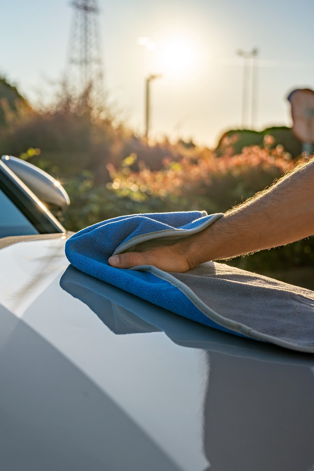 Lampa Premium Quality, panno in microfibra double-face - 50x70 cm - Grigio/Blu 37183