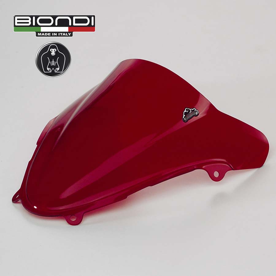 Biondi Cupolino Doppia Bolla Rosso Trasparente Suzuki SV650S 1999-2002