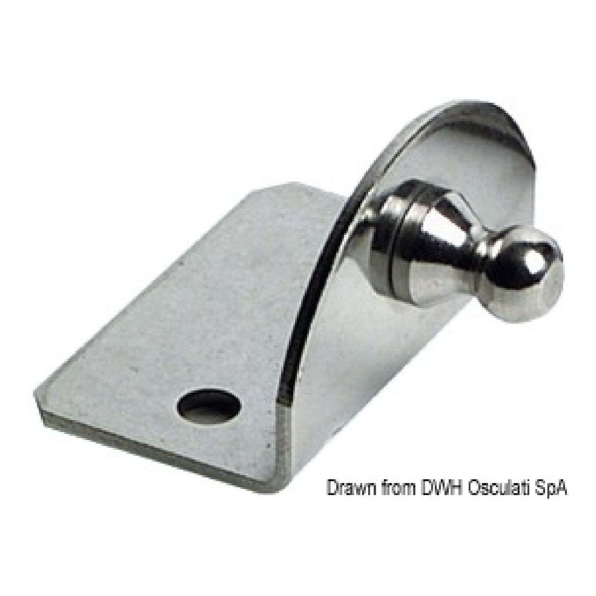 Placa Osculati 90 esfera compacta 10 mm exterior 38.013.24