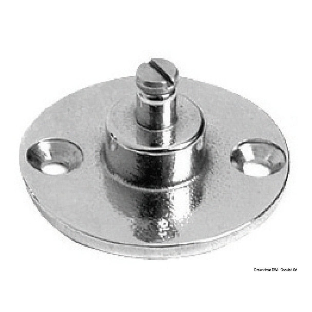 Osculati Basetta con perno diametro 8 mm 38.013.58