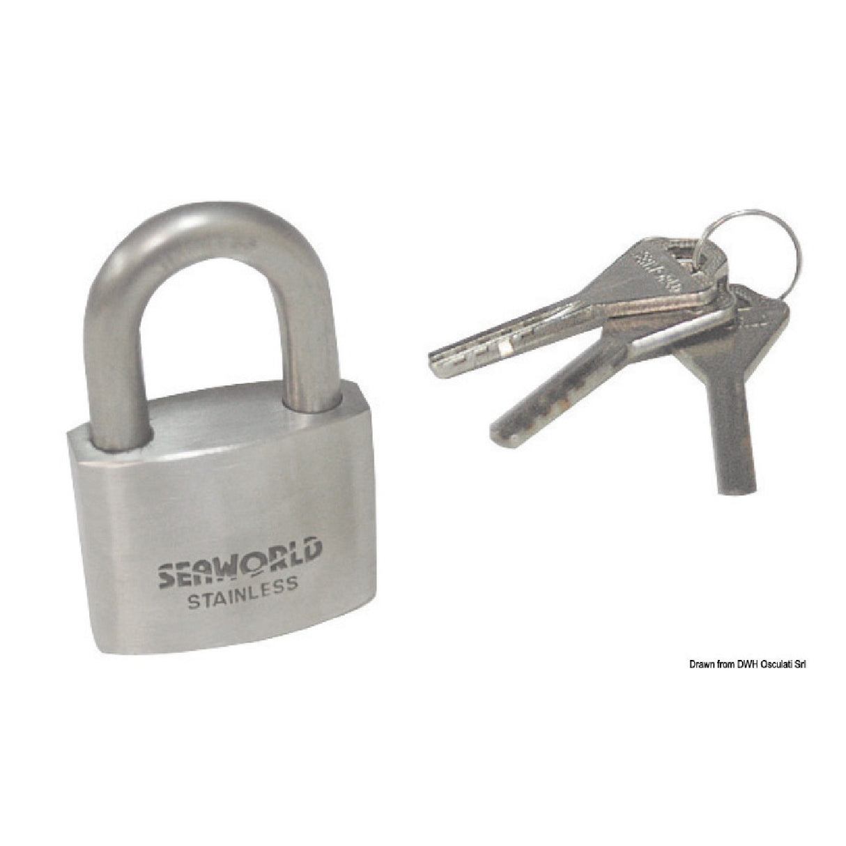 Osculati Lucchetto pesante anti-scasso con chiave Fisher 38.025.30