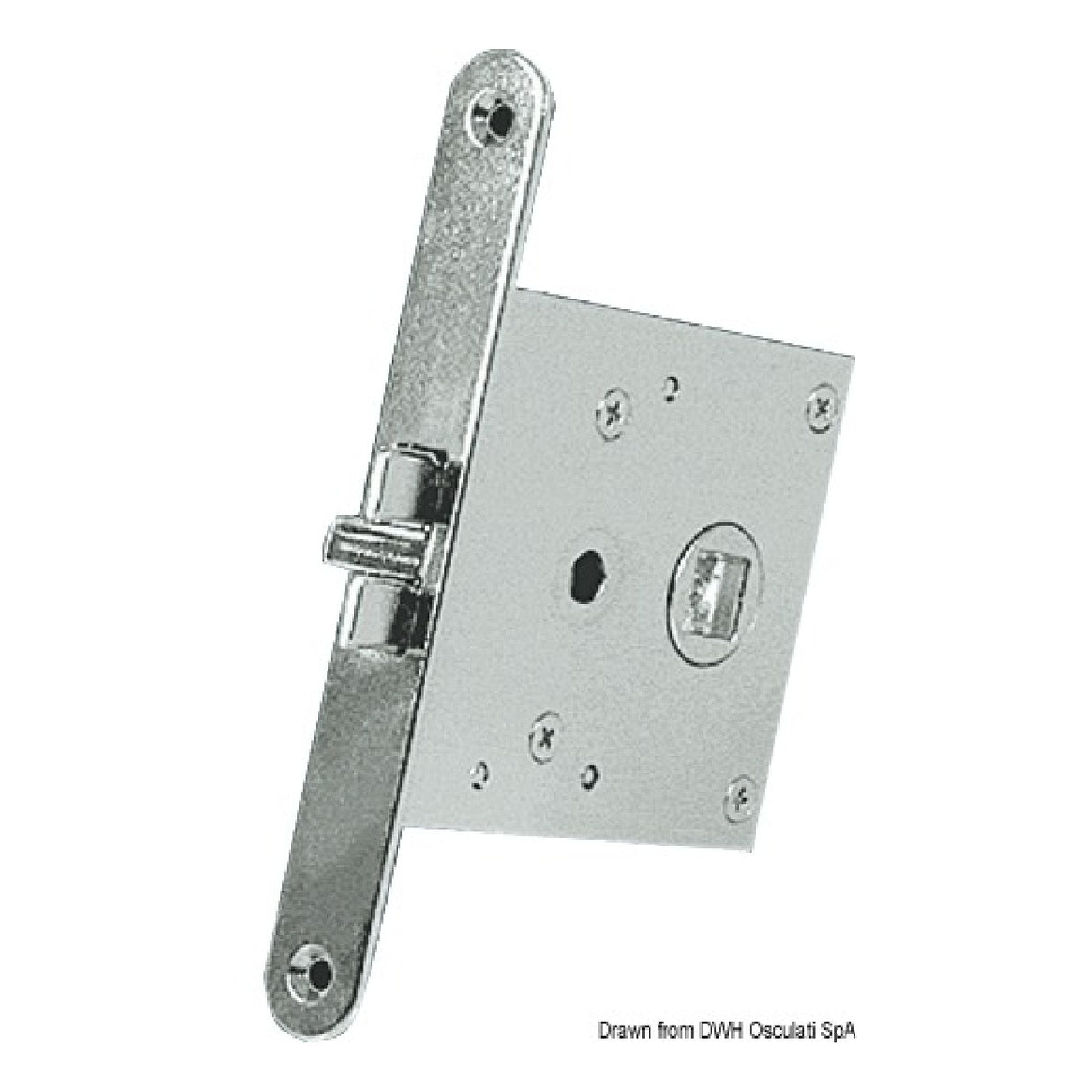 Osculati Serratura incasso ottone cromato 38.131.47 38.131.47