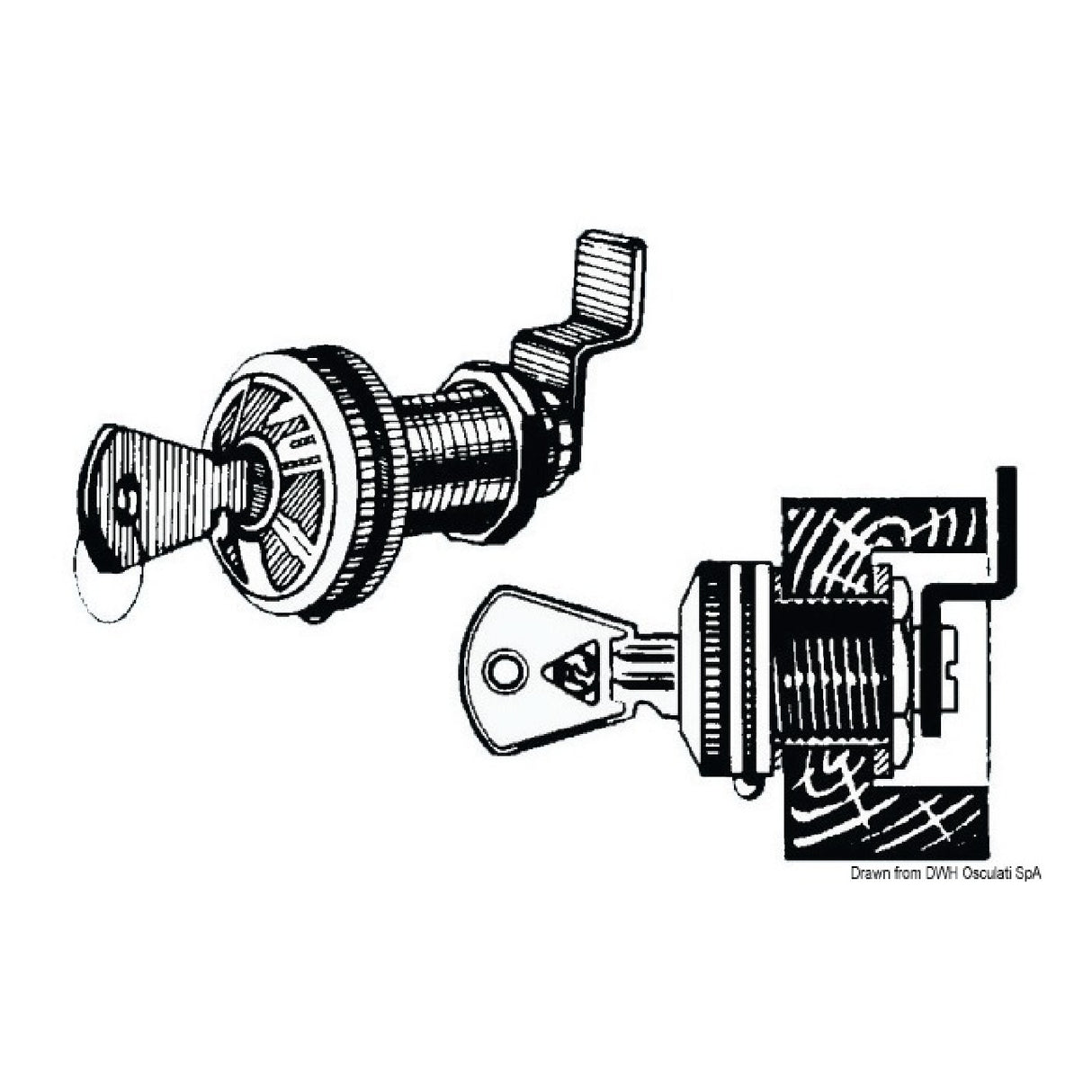 Osculati Serratura a cilindro 16 mm 38.131.70
