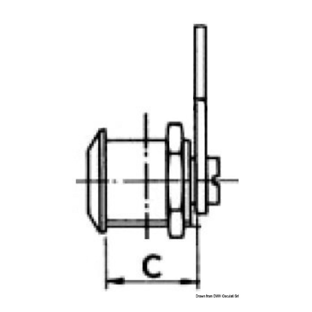 Osculati Serratura a cilindro con chiave Yale 38.131.80