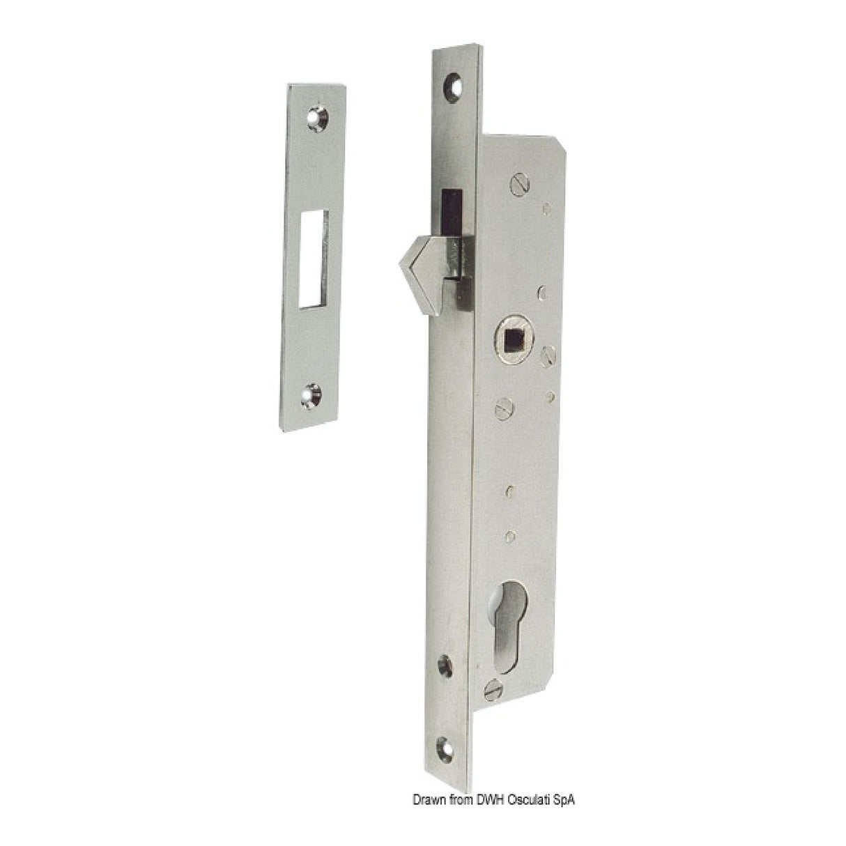 Osculati Serratura INOX per porte scorrevoli 38.132.03