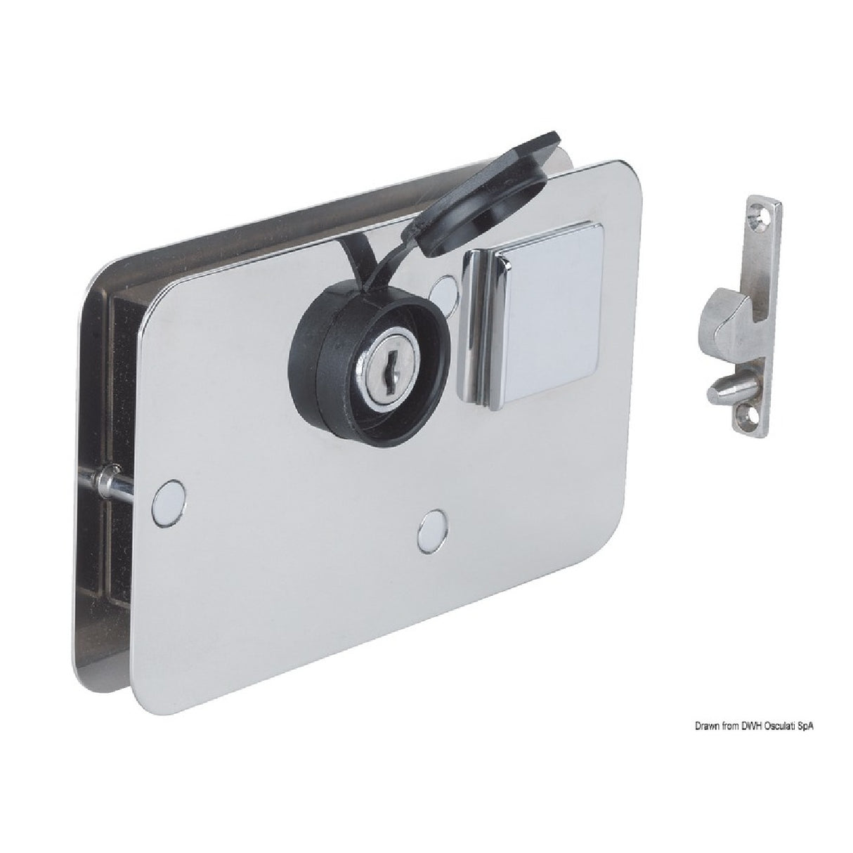 Cerradura universal para puerta corredera derecha/izquierda Osculati 38.132.05