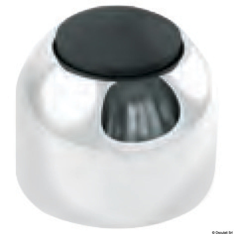 Topes de puerta Osculati, diámetro 25 mm, fabricados en latón cromado 38.155.25