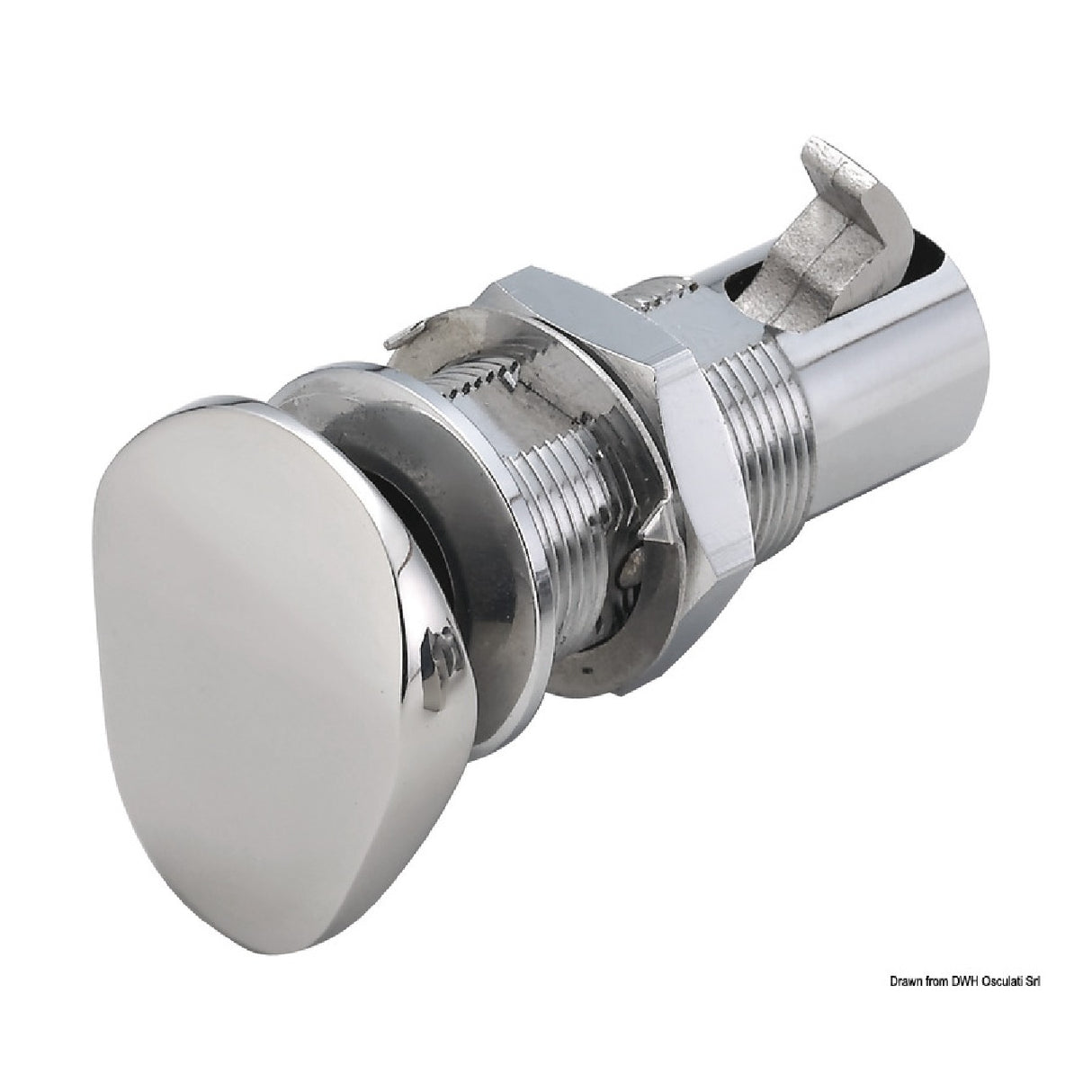 Cierre de cerradura empotrada ovalada Osculati 38.179.50 38.179.50