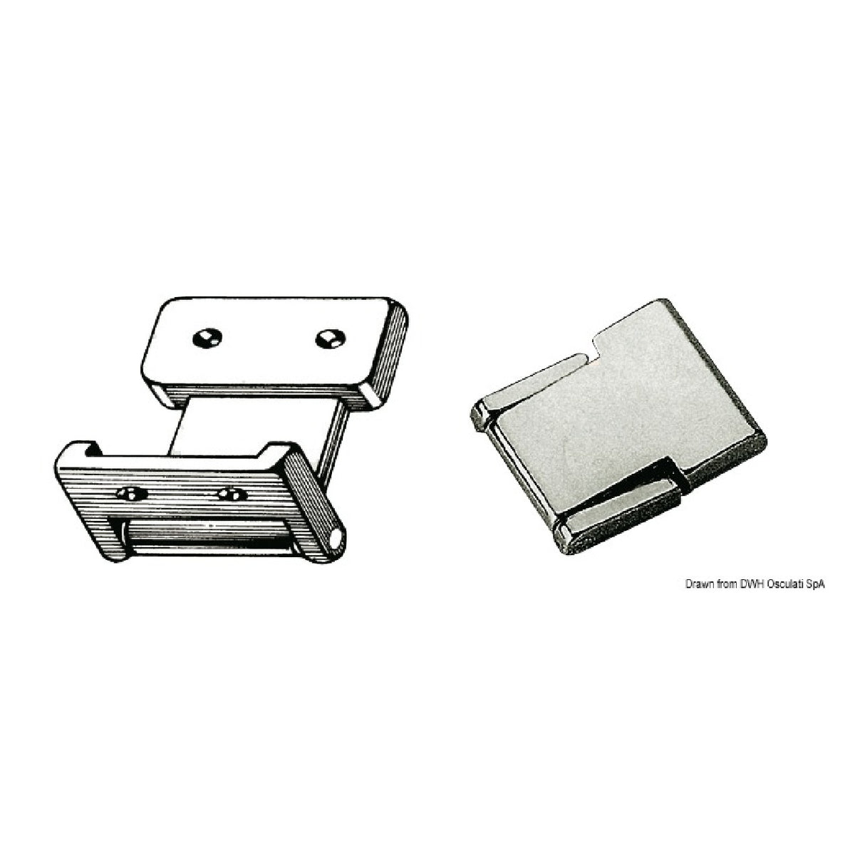 Osculati Cerniera Flush Deck per piccoli portelli 38.196.00