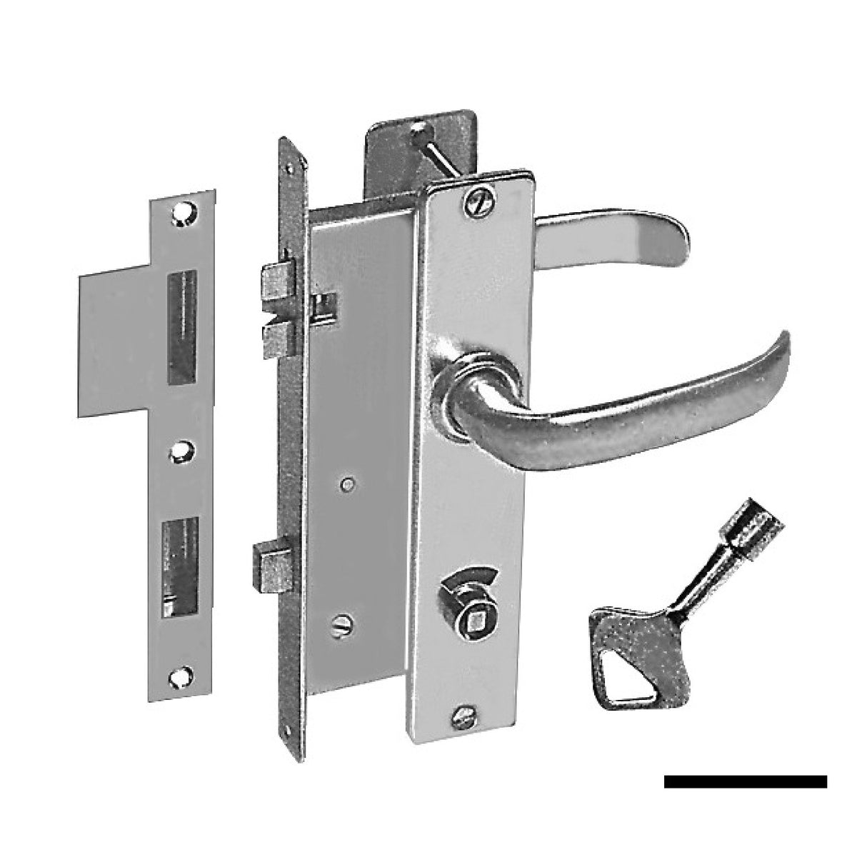 Osculati Right lock chromed brass 38.203.71DX 38.203.71DX