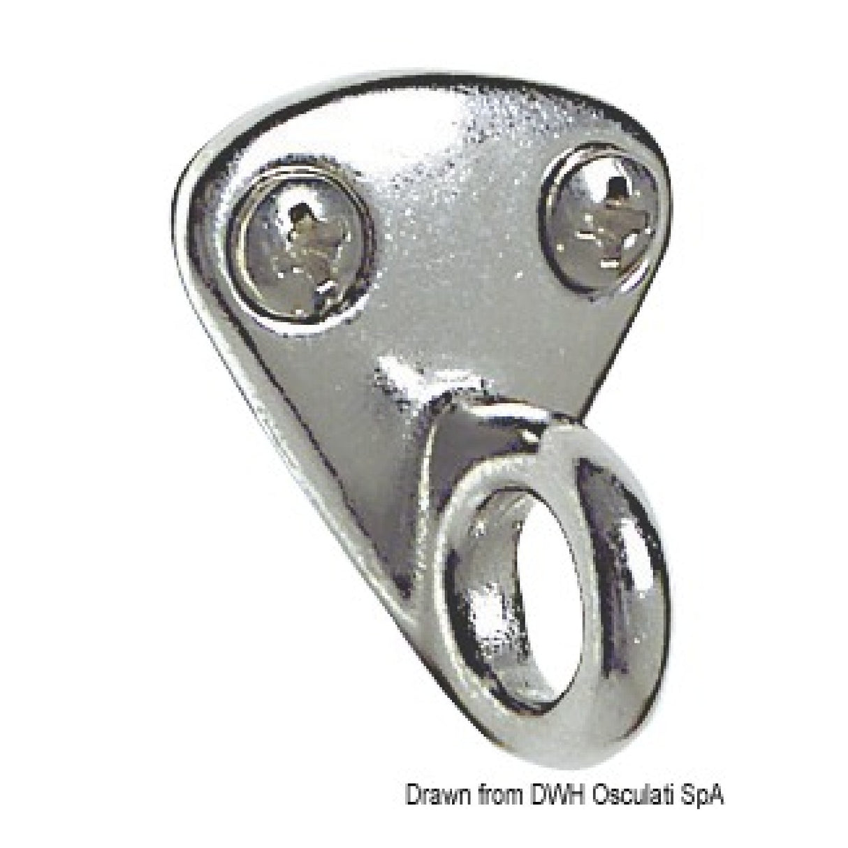 Osculati-Platte mit Ring 38.301.11 - 1 Packung mit 10 Stück 38.301.11