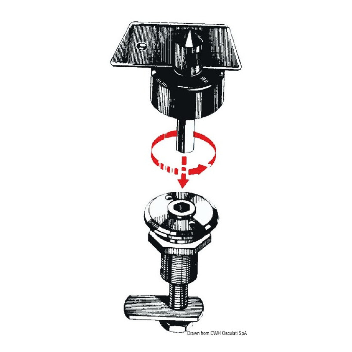 Osculati Sicherheitsschloss 15/38 38.310.01