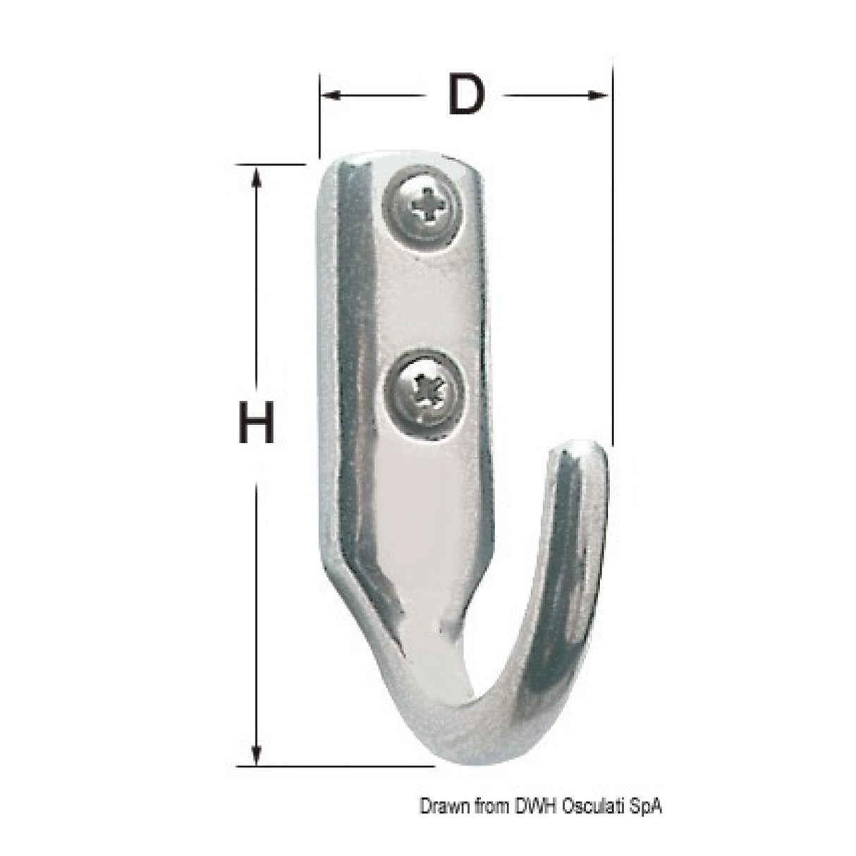 Osculati Stainless steel hook 38.313.30
