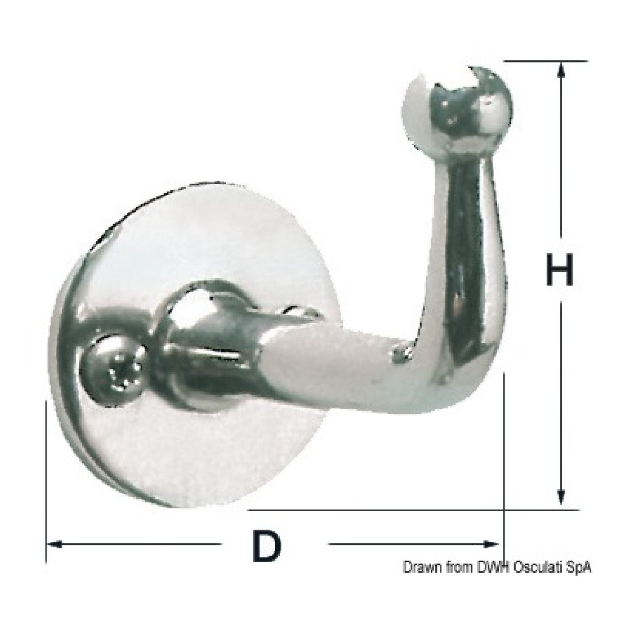 Osculati Stainless steel hook 38.313.30