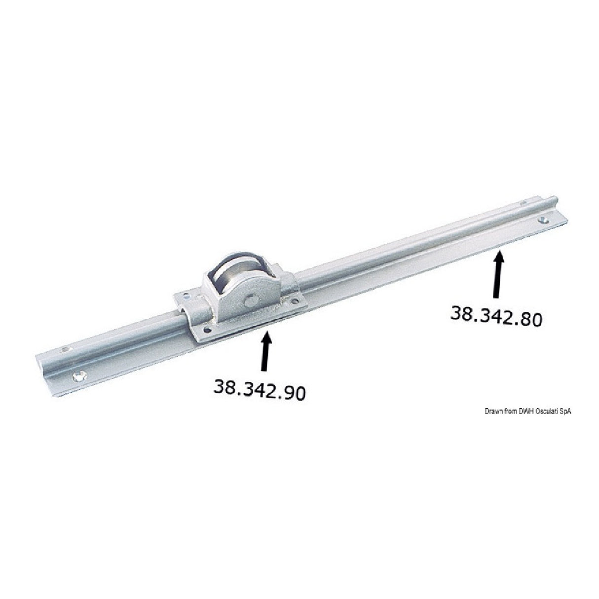 Osculati Carrello ottone nich. 64x37 mm 38.342.90